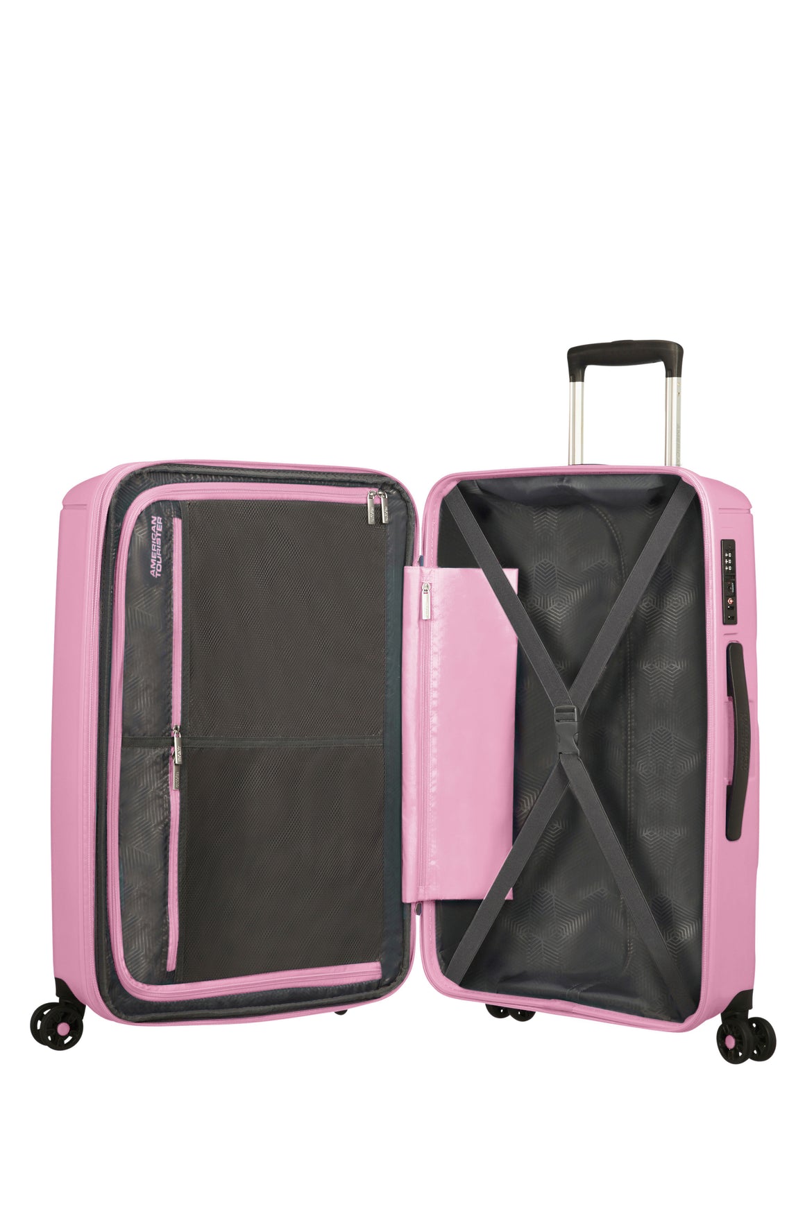 American Tourister Sunside Stor Utvidbar Koffert 77 cm/ 118 Liter Pink Gelato