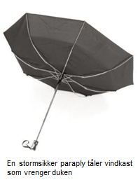 Vogue Windproof Unisex Paraply med Automatisk åpning og lukking Sort